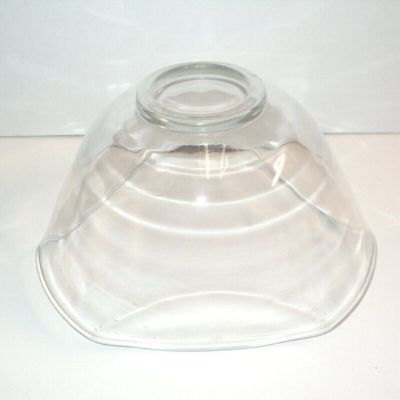 Vintage Bowl Clear, Salads, Pasta, Floral Container 5" High x 10" Wide Excellent - Picture 5 of 5